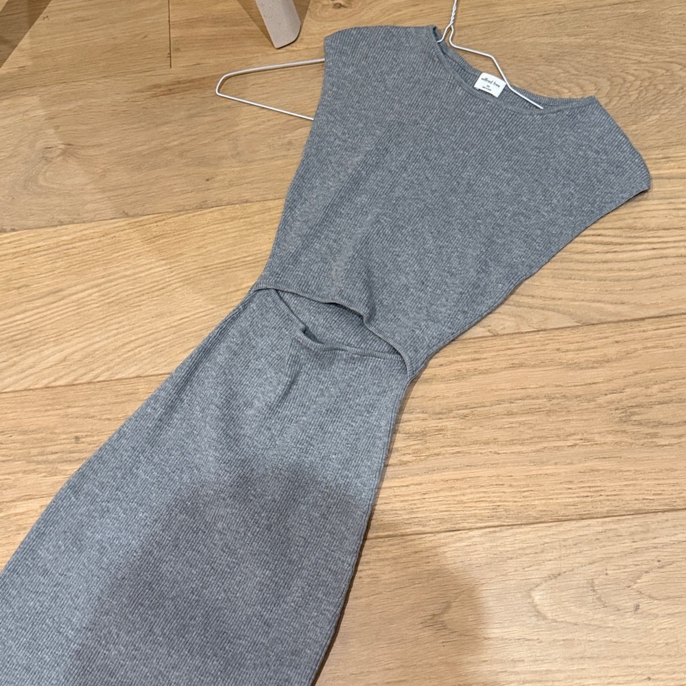 Wilfred Free Ribbed Knit bodycon cutout dress XXS
